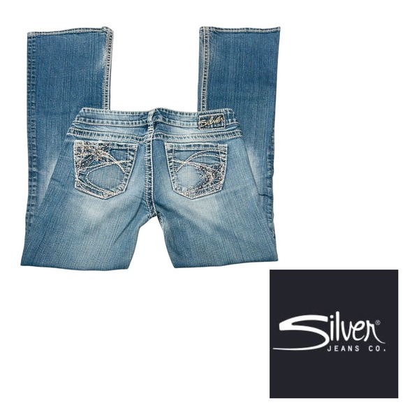 Silver Jeans Company Tuesday Boot Cut‎ Womens 28x31 Western Denim Rodeo Cowgirl - Picture 1 of 16